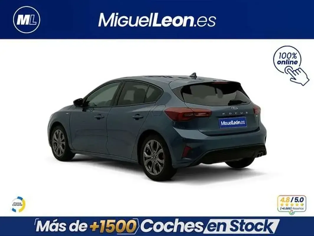 Usado Ford Focus ST-Line 125 CV (91 kW) 2022 Azul Berlina