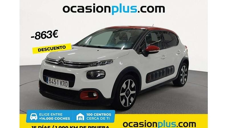 Blanco Usado 2018 Citroën C3 PureTech Utilitario | 8637 € (Precio justo) - Imagen 1/4