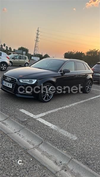 Negro Usado 2013 Audi A3 Sportback Ambition Berlina | 10.200 € (Buen precio) - Imagen 1/4