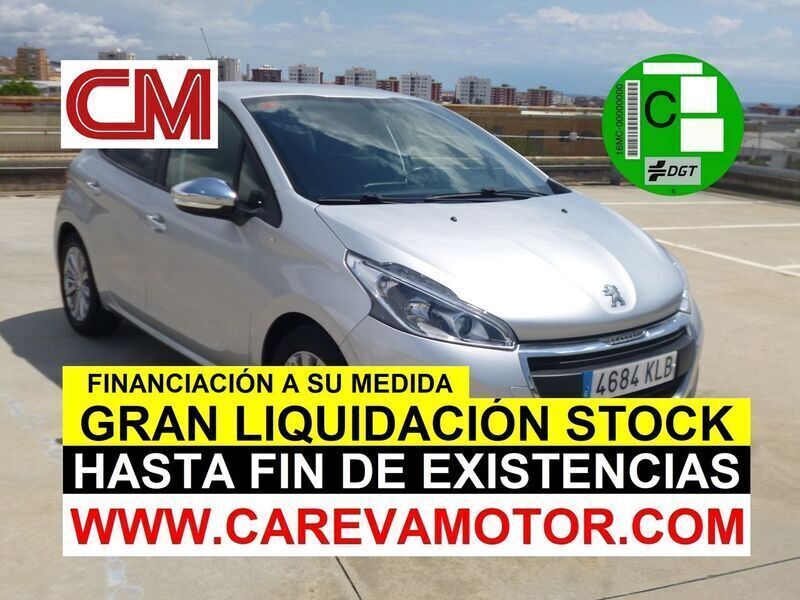 Usado Peugeot 208 Style 82 CV (60 kW) 2018 Gris metalizado Utilitario