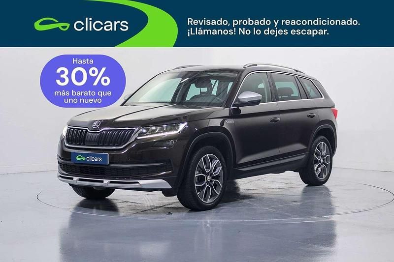 Usado Skoda Kodiaq Scout 4x4 150 CV (110 kW) 2018 Marrón SUV