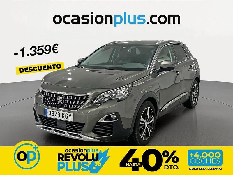 Usado Peugeot 3008 Allure 130 CV (95 kW) 2018 Gris SUV