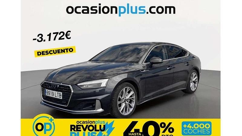 Usado Audi A5 Sportback Advanced 204 CV (150 kW) 2021 Gris Utilitario