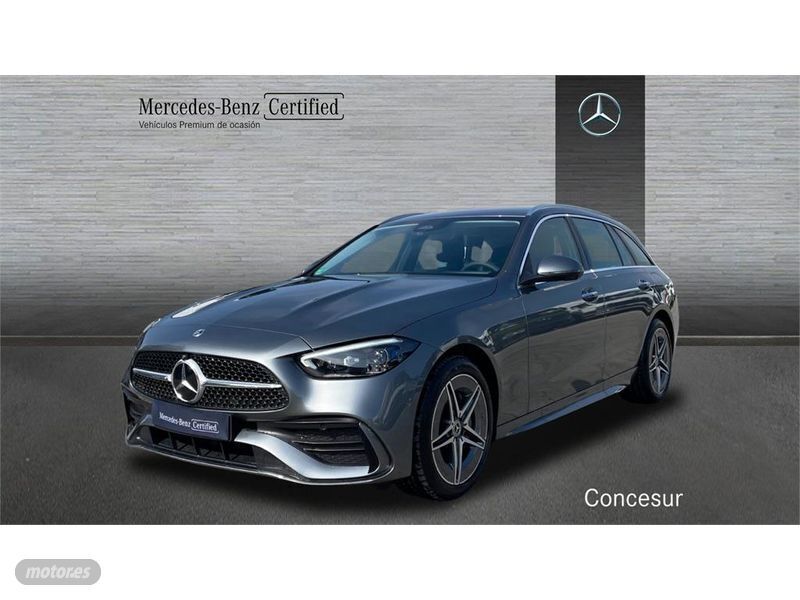 Gris selenita Usado 2024 Mercedes C300e AMG line Familiar | 58.500 € (Un poco caro) - Imagen 1/4