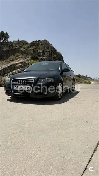 Usado Audi A3 Ambiente 140 CV (102 kW) 2008 Negro Utilitario