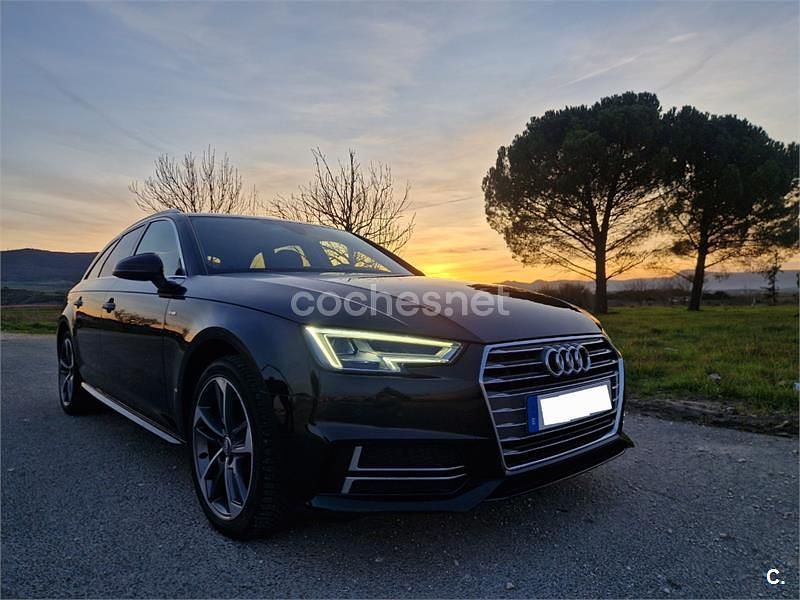 Usado Audi A4 S-Line 150 CV (110 kW) 2018 Negro Familiar