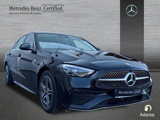 Usado Mercedes C300e AMG line 313 CV (230 kW) 2025 Negro Berlina