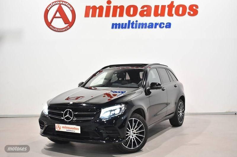 Usado Mercedes GLC220 AMG line 170 CV (125 kW) 2016 Negro SUV
