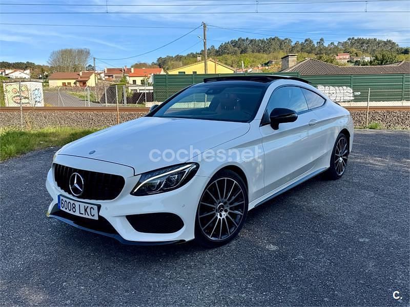 Usado Mercedes C250 AMG line 204 CV (150 kW) 2016 Blanco Coupe
