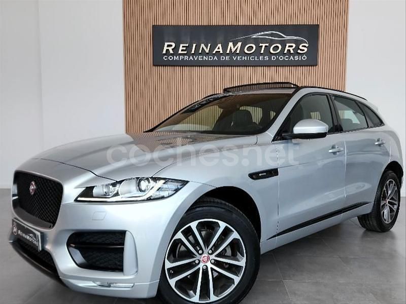 Gris / plata Usado 2017 Jaguar F-Pace R-Sport SUV | 21.990 € (Precio justo) - Imagen 1/4