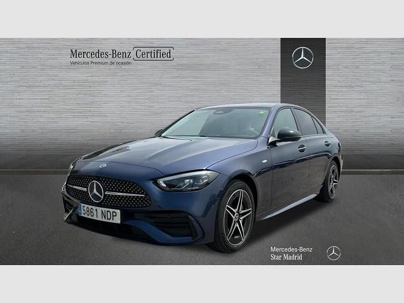 Usado Mercedes C300e AMG line 313 CV (230 kW) 2025 Azul Berlina