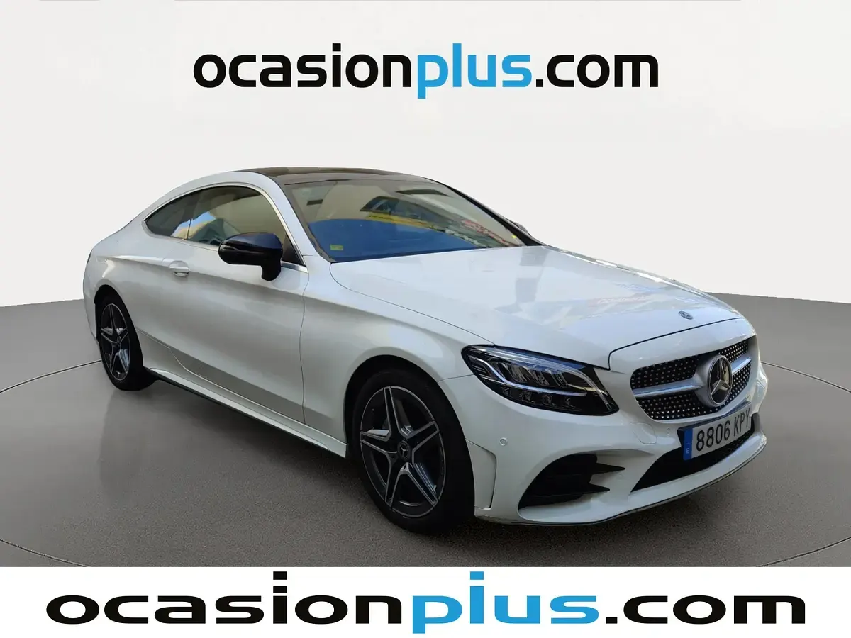 Usado Mercedes C220 AMG 194 CV (142 kW) 2018 Blanco Coupe