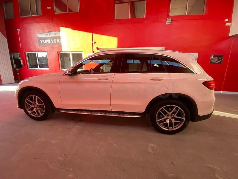 Usado Mercedes GLC220 AMG line 170 CV (125 kW) 2016 Blanco SUV