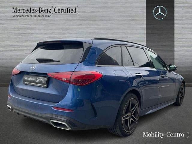 Usado Mercedes C300e AMG line 313 CV (230 kW) 2022 Azul espectral Familiar