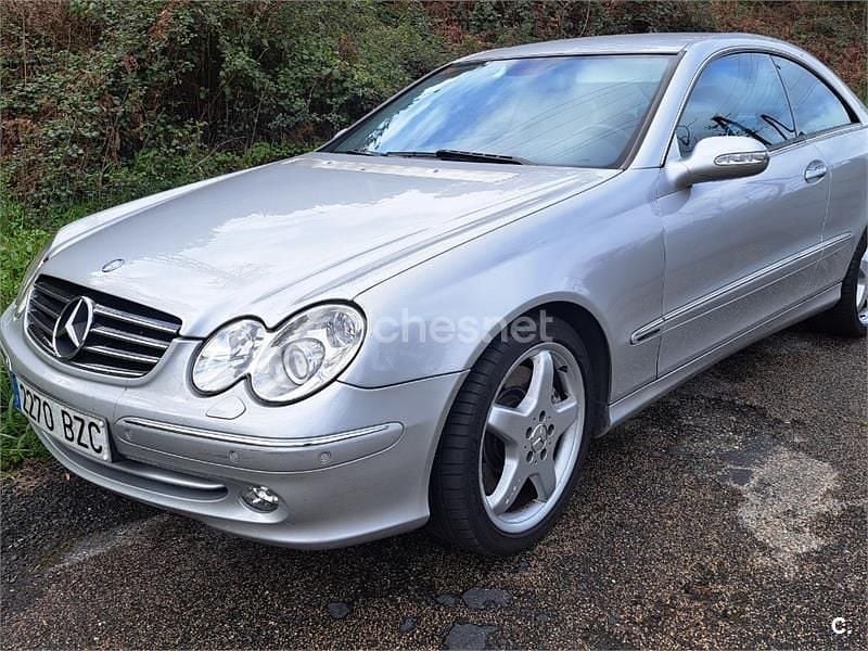 Usado Mercedes CLK500 Avantgarde 306 CV (225 kW) 2002 Gris / plata Coupe