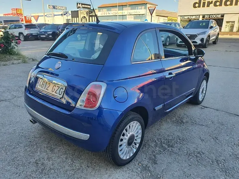 Usado Fiat 500 Lounge 100 CV (73 kW) 2010 Azul Berlina