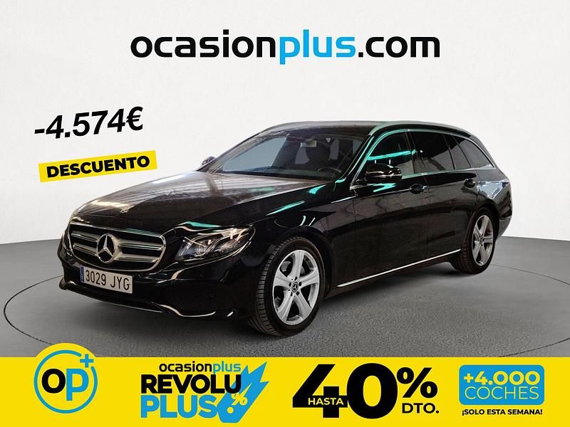 Usado Mercedes E220 194 CV (142 kW) 2017 Negro Familiar