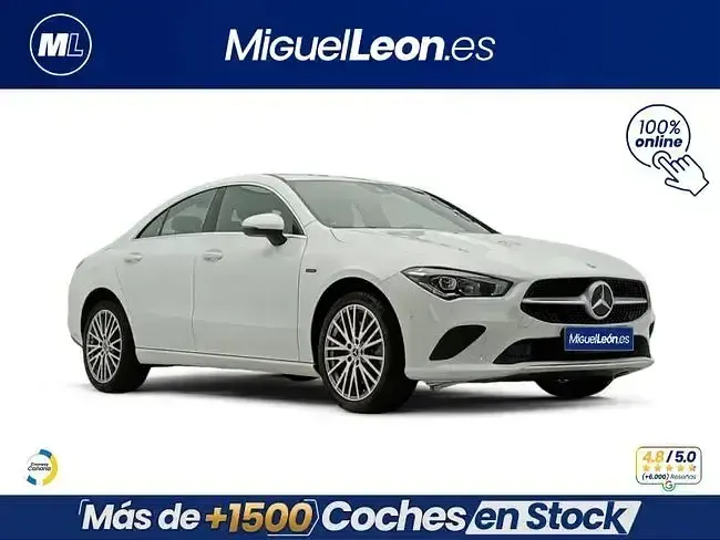 Usado Mercedes CLA250e 218 CV (160 kW) 2021 Blanco Coupe