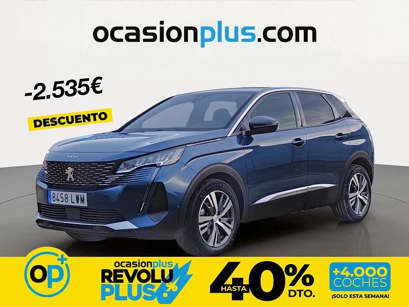 Usado Peugeot 3008 Allure 130 CV (95 kW) 2022 Azul SUV