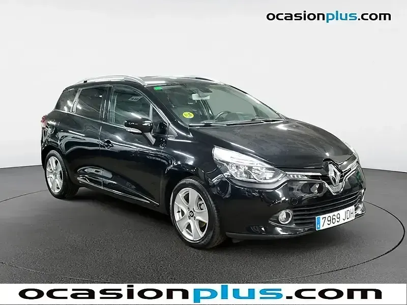 Usado Renault Clio GrandTour Dynamique 90 CV (66 kW) 2015 Negro Familiar