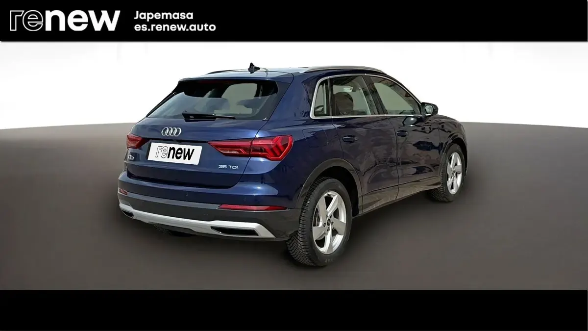 Usado Audi Q3 Advanced 150 CV (110 kW) 2021 Azul navarra SUV