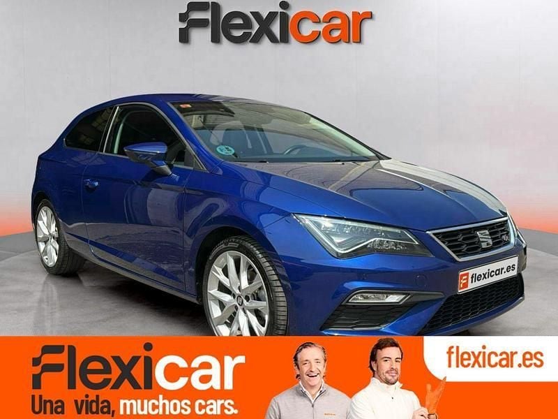 Usado Seat Leon FR 125 CV (91 kW) 2017 Azul Utilitario
