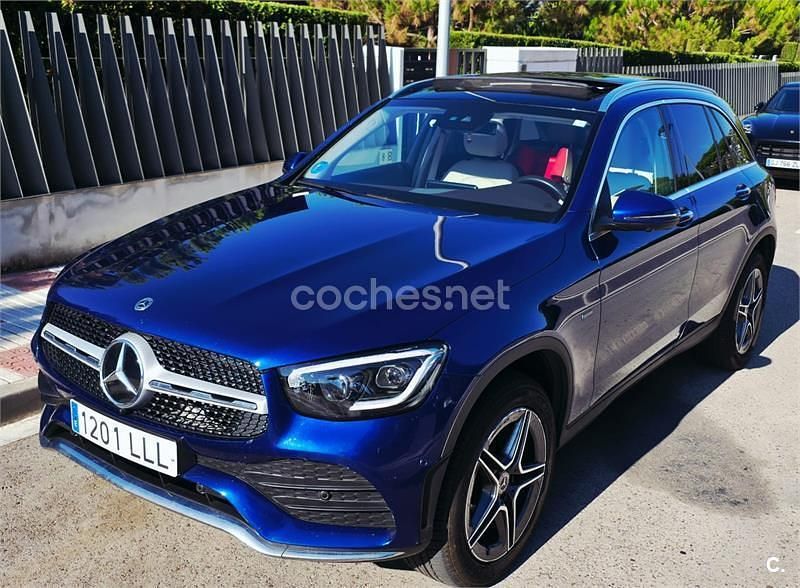 Azul Usado 2020 Mercedes GLC300e SUV | 34.990 € (Precio justo) - Imagen 1/4