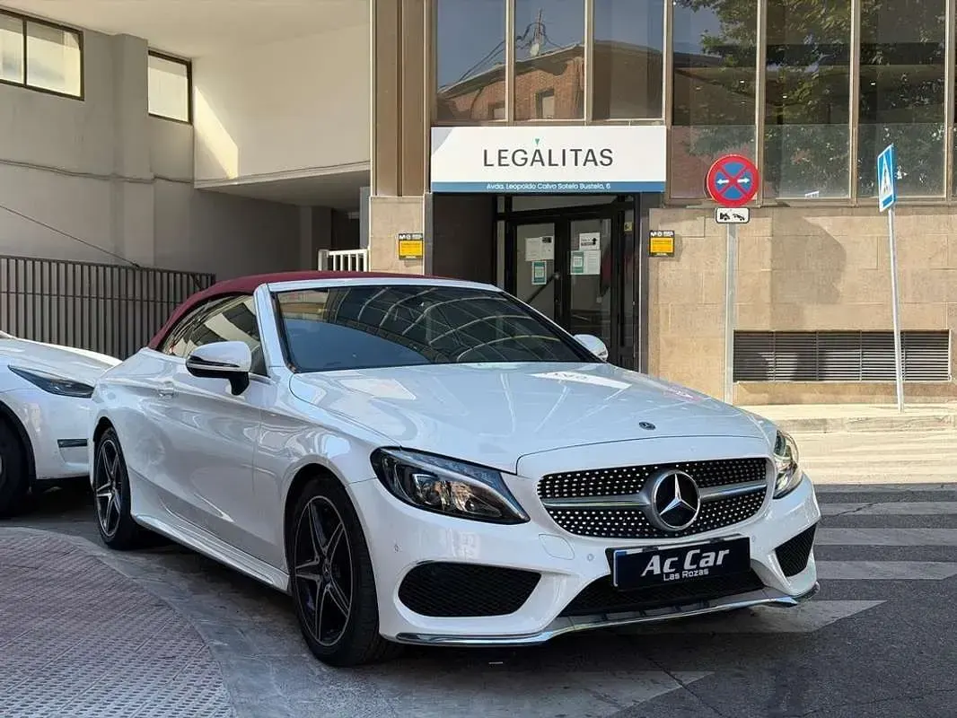 Usado Mercedes C200 184 CV (135 kW) 2017 Blanco Descapotable