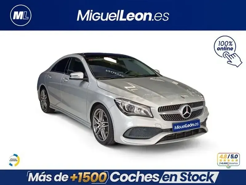 Usado Mercedes CLA180 136 CV (100 kW) 2019 Gris / plata Berlina