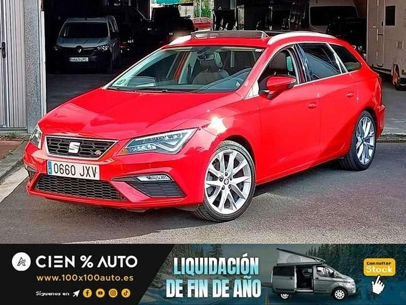 Rojo Usado 2017 Seat Leon ST FR Familiar | 15.400 € (Precio justo) - Imagen 1/4