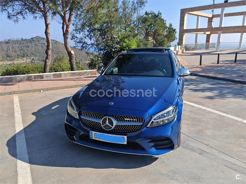 Usado Mercedes C200 136 CV (100 kW) 2019 Azul Berlina