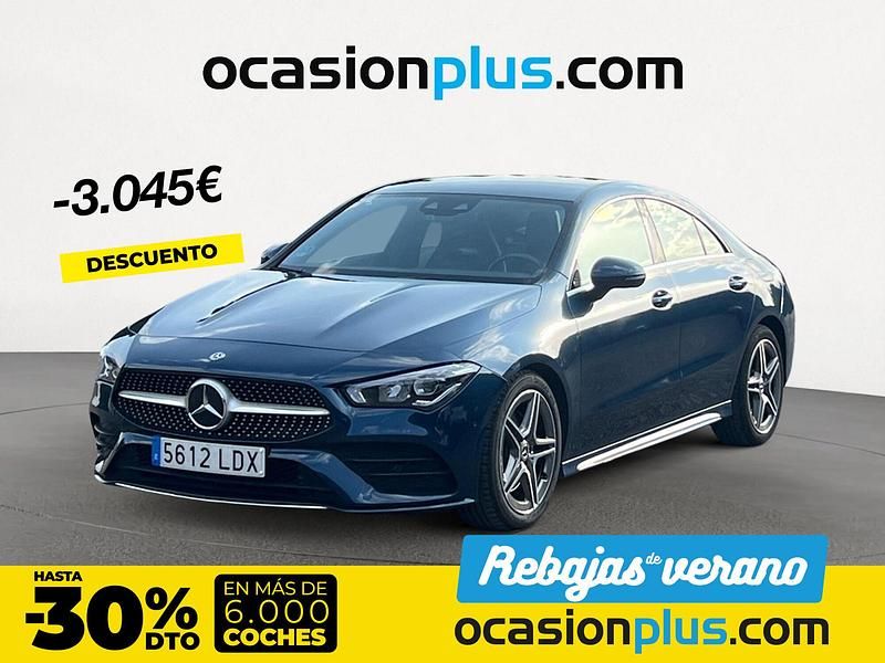 Azul Usado 2020 Mercedes CLA200 Berlina | 33.500 € (Un poco caro) - Imagen 1/4