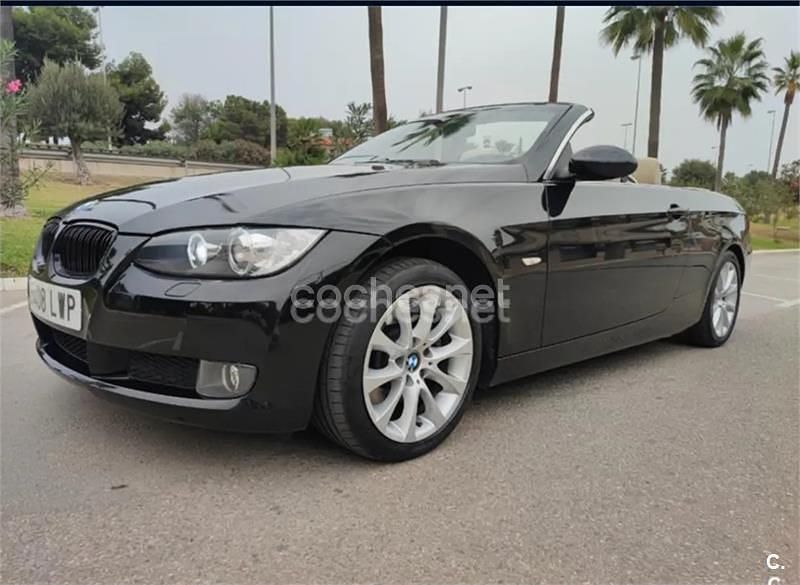 Negro Usado 2008 BMW 325 Cabriolet Descapotable | 14.000 € (Precio justo) - Imagen 1/4