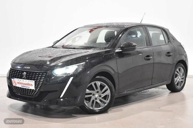 Usado Peugeot 208 Active 101 CV (74 kW) 2022 Negro Utilitario
