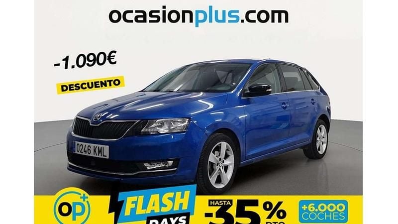Usado Skoda Rapid 95 CV (69 kW) 2018 Azul Utilitario