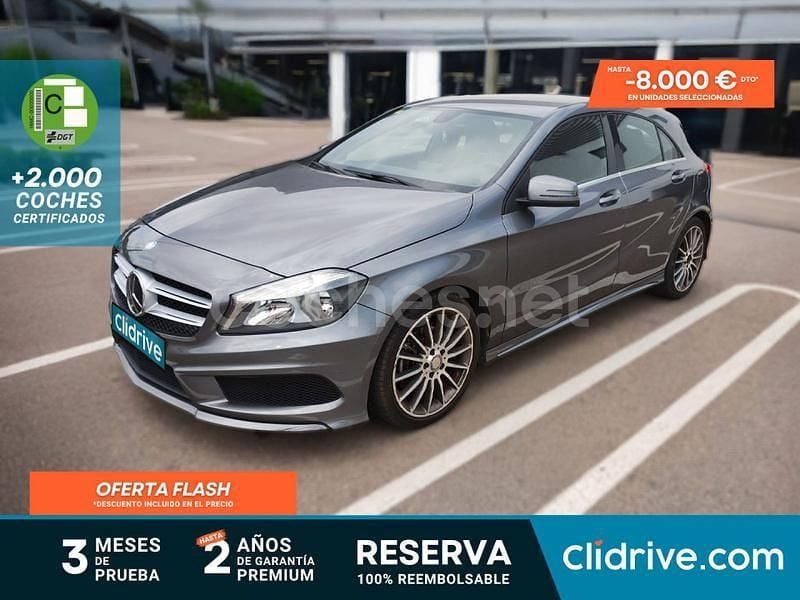 Gris / plata Usado 2015 Mercedes A200 AMG line Berlina | 13.790 € (Buen precio) - Imagen 1/3