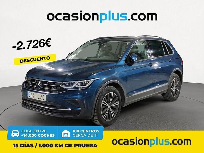 Azul Usado 2022 VW Tiguan Life SUV | 29.790 € (Precio justo) - Imagen 1/4