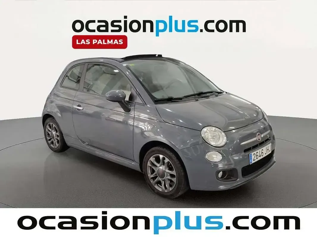 Usado Fiat 500C S 69 CV (50 kW) 2015 Gris Descapotable