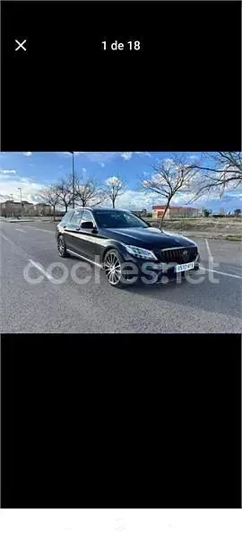 Usado Mercedes C200 150 CV (110 kW) 2019 Negro Familiar