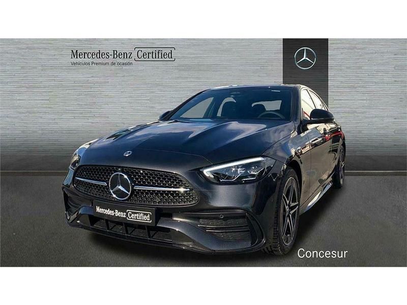 Usado Mercedes C200 AMG line 163 CV (119 kW) 2024 Gris Berlina