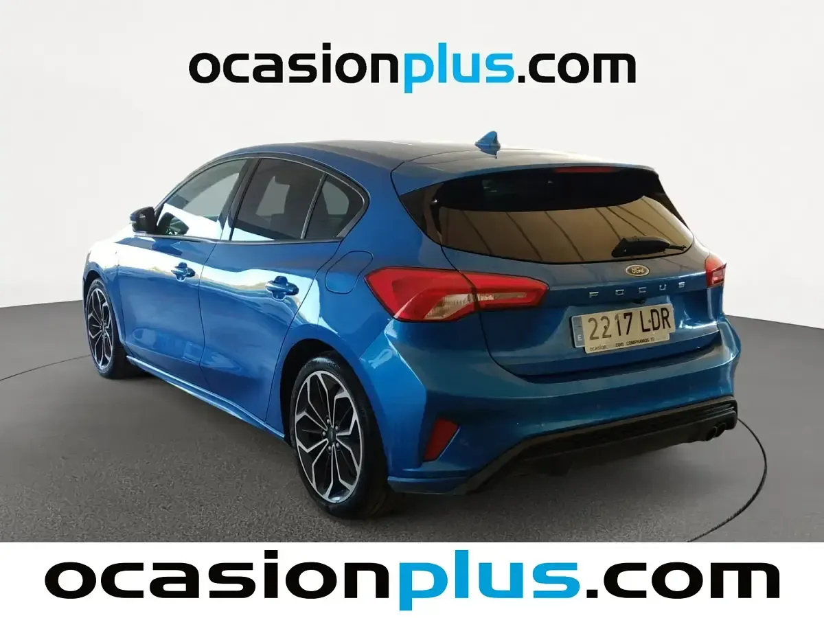 Brugt Ford Focus ST-Line 125 HK (91 kW) 2019 Blå Sedan