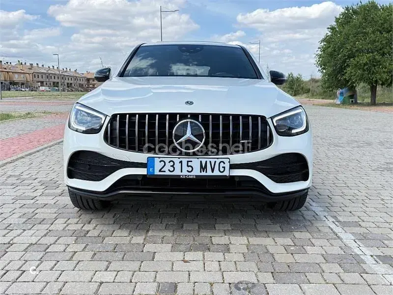 Usado Mercedes GLC43 AMG 367 CV (269 kW) 2020 Blanco Coupe