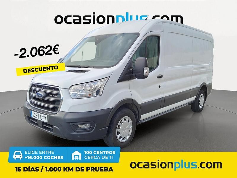 Blanco Usado 2021 Ford Transit Trend Berlina | 22.690 € (Precio justo) - Imagen 1/4