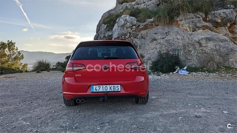 Usado VW Golf VII GTD 184 CV (135 kW) 2013 Rojo Berlina