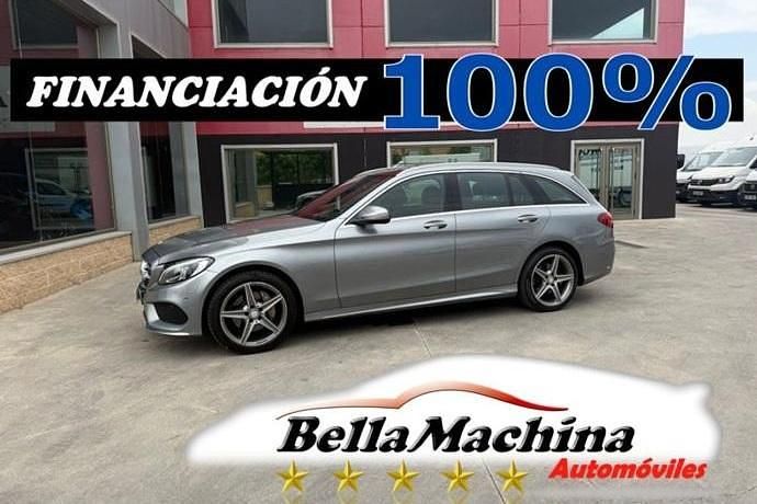 Gris Usado 2016 Mercedes C220 AMG line Familiar | 17.475 € (Un poco caro) - Imagen 1/4