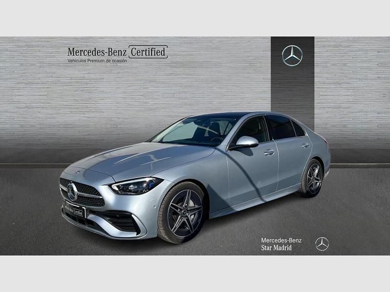 Gris Usado 2021 Mercedes C200 AMG line Berlina | 38.990 € (Un poco caro) - Imagen 1/4