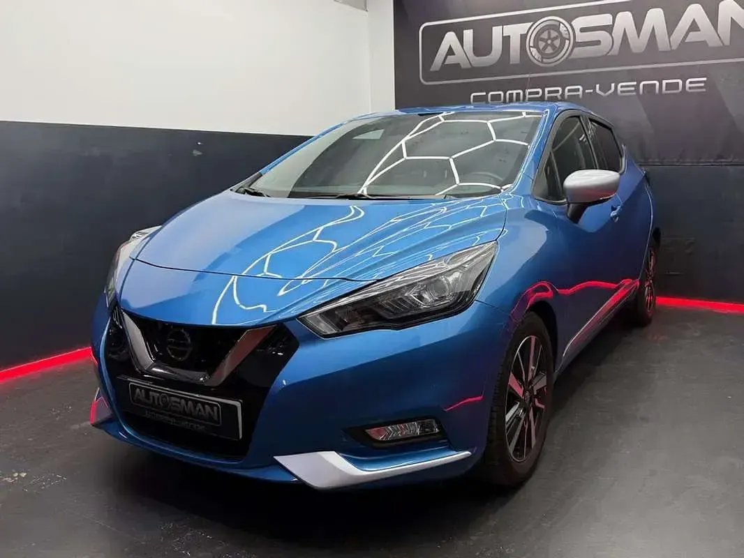Usado Nissan Micra Tekna 92 CV (67 kW) 2021 Azul Utilitario