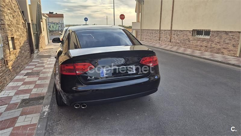 Negro Usado 2008 Audi A4 Berlina | 10.500 € (Precio justo) - Imagen 1/4
