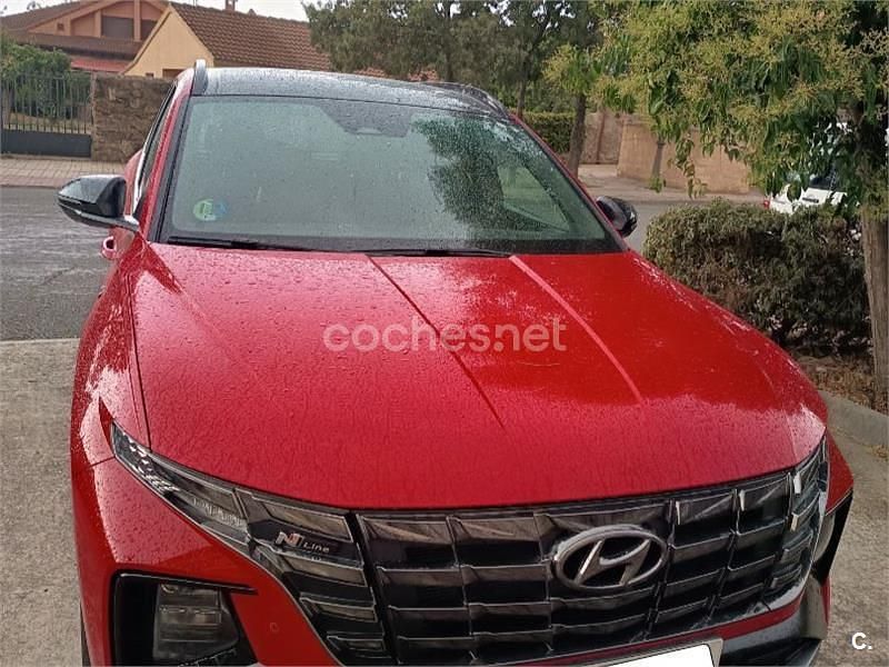 Rojo Usado 2023 Hyundai Tucson N Line SUV | 33.500 € (Caro) - Imagen 1/4