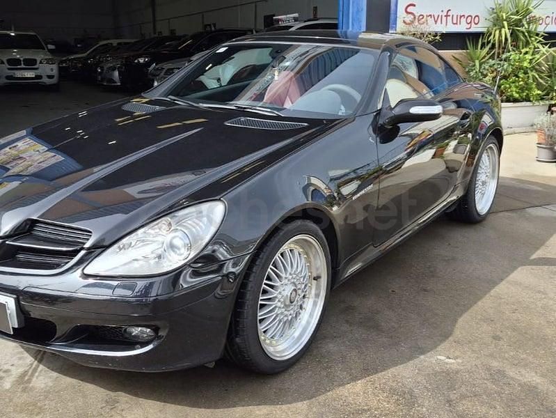 Usado Mercedes SLK200 163 CV (119 kW) 2005 Negro Descapotable